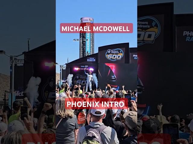 NASCAR Michael Mcdowell Driver Introduction PHOENIX RACEWAY