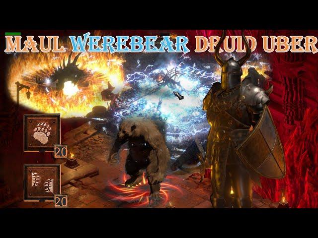 Diablo II Resurrected - Maul Werebear Druid Build Uber Tristram