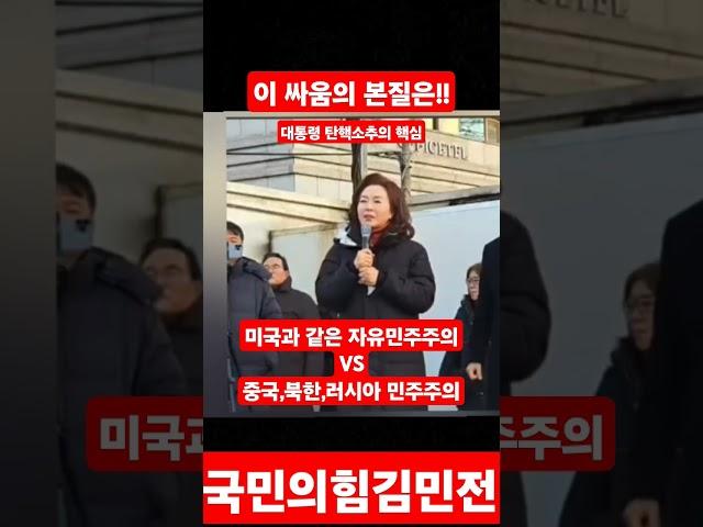 (충격팩트) 이 싸움의 본질!! / 국민의힘김민전의원의 충격발언