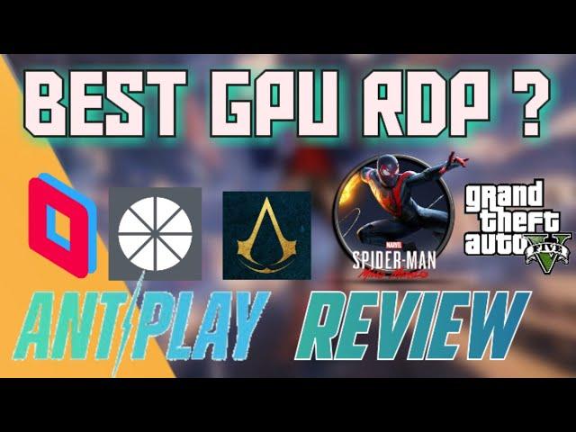 Antplay Cloud Gaming PC review in Hindi || Best GPU RDP for Gaming || Spiderman Miles Morales