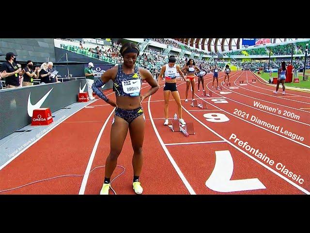 Women's 200m, Prefontaine Classic. Diamond League. Hayward Field, Eugene, OR, USA.  August 21, 2021