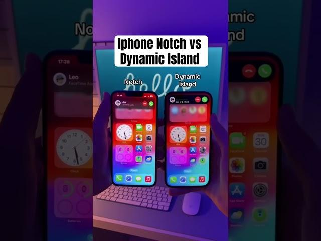 Iphone Notch vs Dynamic Island #iphone #dynamicisland #apple #shorts #viral #short #shortvideo #ios
