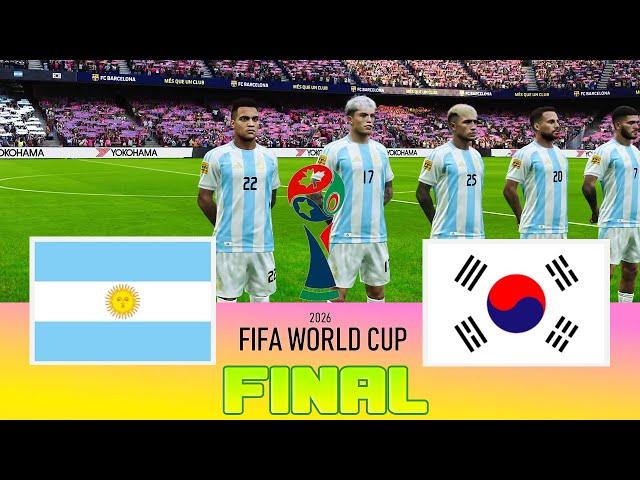 ARGENTINA vs SOUTH KOREA - Final FIFA World Cup 2026 | Full Match All Goals | Football Match