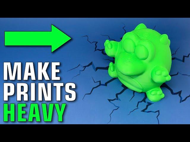 How-to Make Your 3D Prints Heavy (Without Wasting Filament)