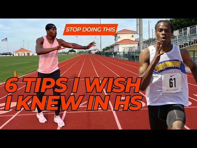 6 SPRINT TIPS I Wish I Knew in High School || Don't Make These Mistakes! || Aaron Kingsley Brown