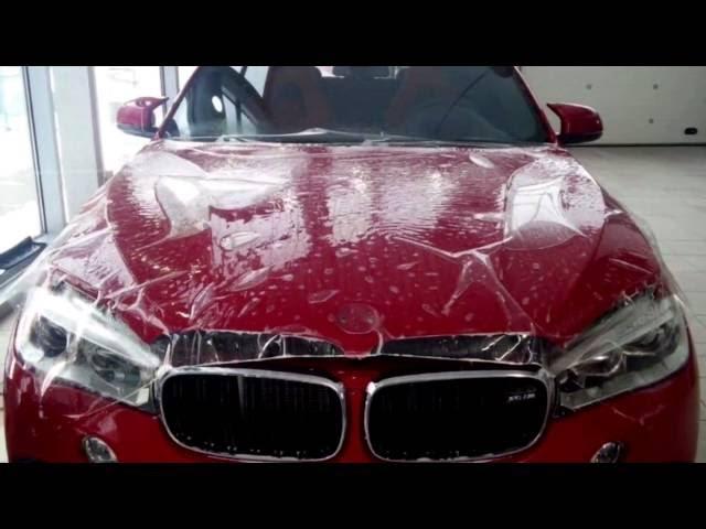 Оклейка антигравийной пленкой BMW X6 Emerald.