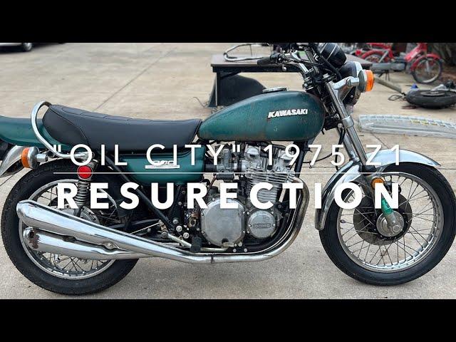 75 Kawasaki Z1 Resurrection Project: "Oil City" Johnny's Vintage Motorcycle Company