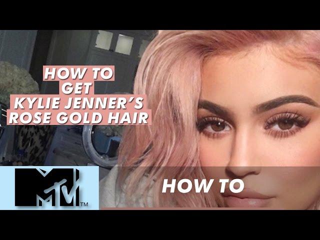 Get Kylie Jenners Rose Gold Hair l MTV Tutorials