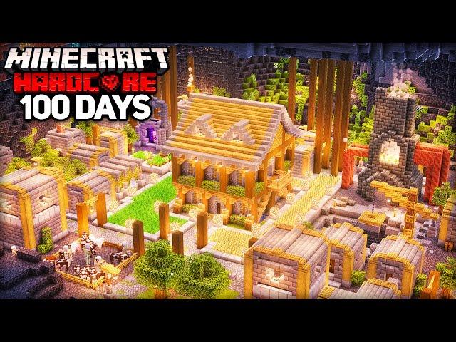 I Survived 100 Days UNDERGROUND in Minecraft Hardcore
