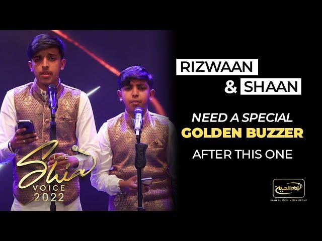 Shaan and Rizwaan need a special golden buzzer after this one! Nara Ali Da -The Shia Voice 2022