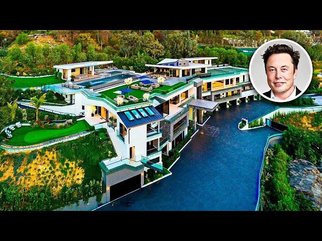 À L'Intérieur Des Demeures De 100 Millions $ D'Elon Musk