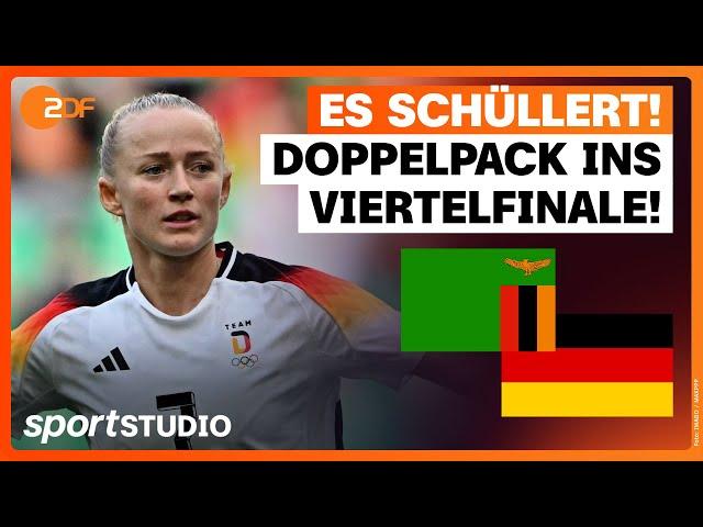 Sambia – Deutschland Fußball Highlights | Olympia Paris 2024 | sportstudio