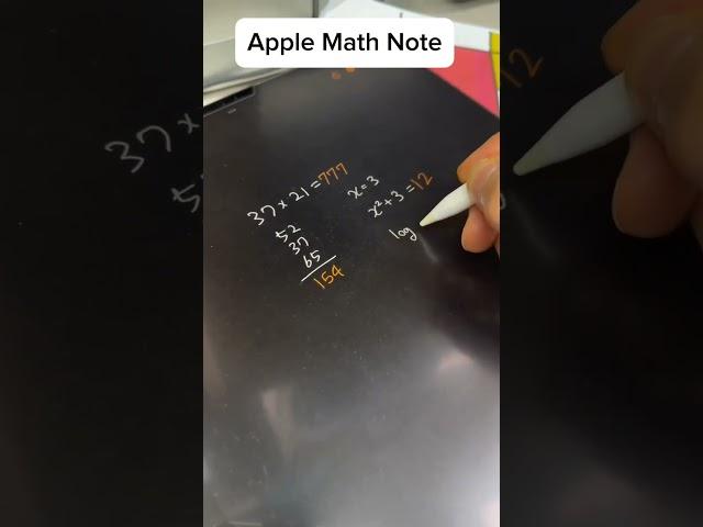 [News] Apple math note in test