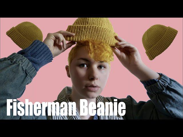 How to Knit a Fishermans Hat--Short Beanie--Watchmans cap