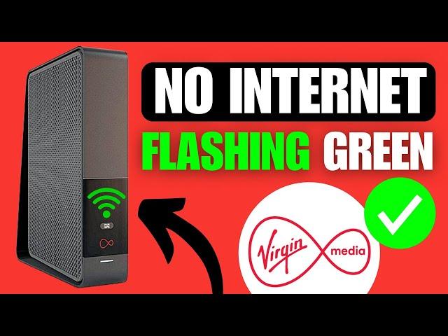 How To Fix Virgin Media Hub Flashing Green Light (No Internet Connection)