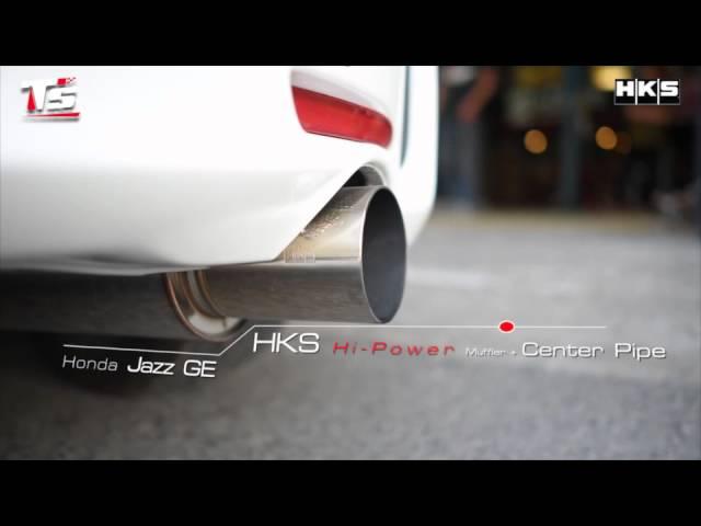 Honda Jazz GE with HKS Hi-power Muffler + Center Pipe