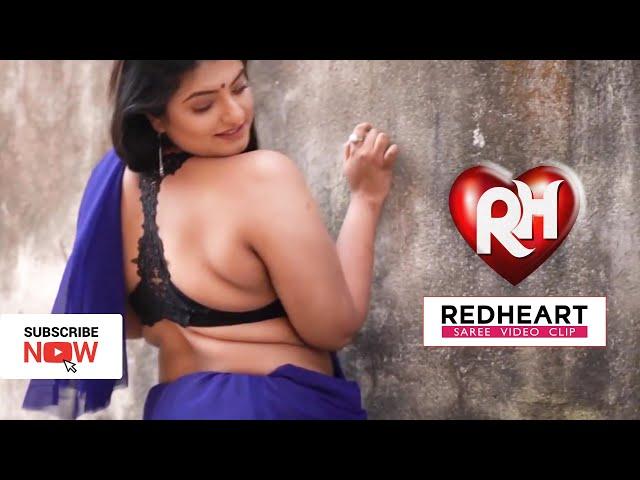 Redheart Saree Lover # Sneha in Blue Saree Photoshoot HD1080p | Saree Lover | Hot Bhabi | Sexy Boudi