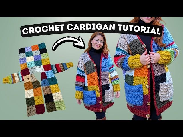 Crochet Cardigan Tutorial | Quick and Easy Crochet Tutorial | Brunaticality Crochet