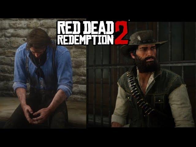 All Mr.Marston And Arthur Secret Jail Breakout Cutscenes Red Dead Redemption 2