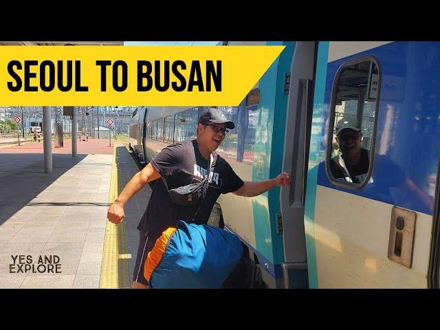 Train from Seoul to Busan | Our experience with KTX Korea's high speed train!