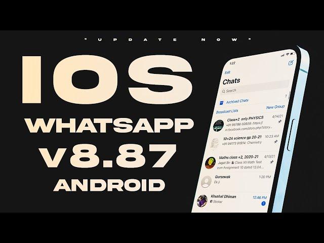 iOS WhatsApp For Android // v8.87 // How to Install iOS WhatsApp in Android // iOS WhatsApp Update