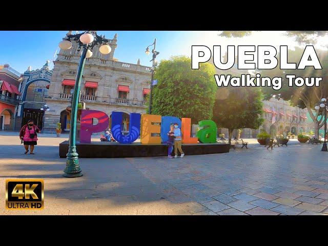 Puebla Walking Tour, Mexico in 4K