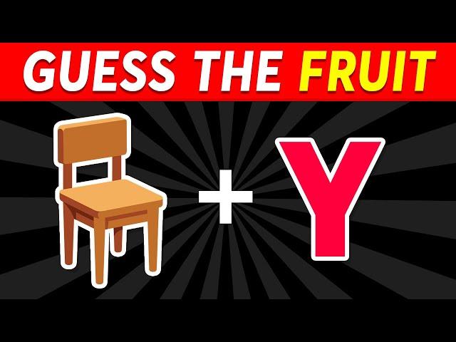 Can You Guess THE FRUIT by EMOJI...? | Emoji Quiz