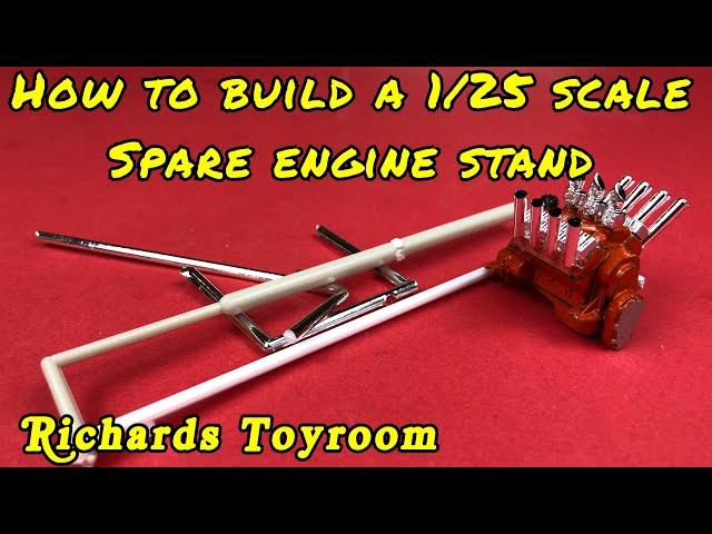 Plastic Model Kit Tips: How to Build an Engine Stand For Spare Motors