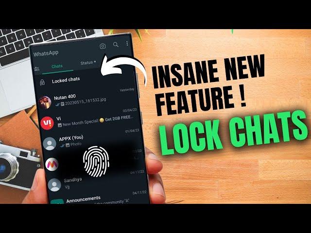 How to lock chats/messages on WhatsApp? CRUCIAL New Feature Added On Whatsapp !