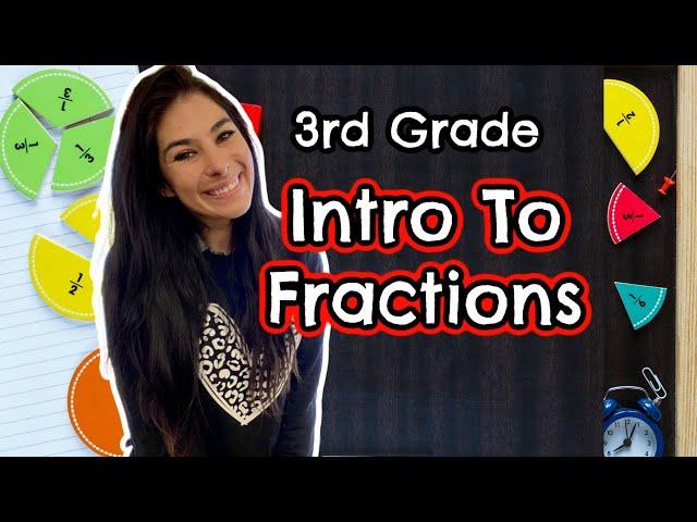 3rd Grade Intro To Fractions / Common Core Math // What is a fraction