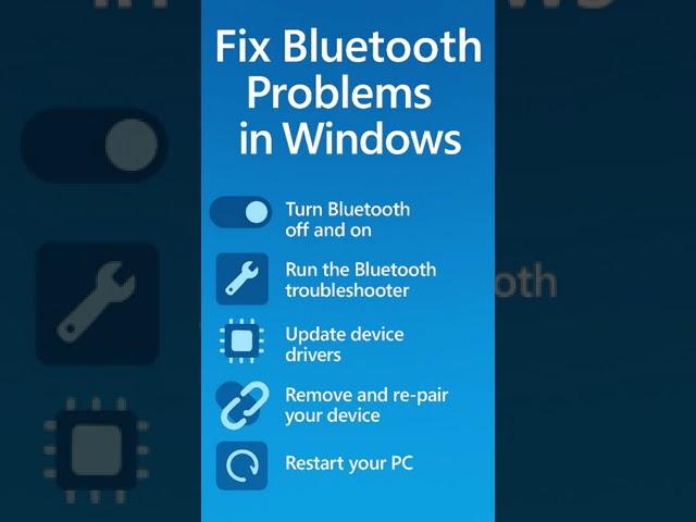 Fix Any Bluetooth Problem in Windows #windows #fix #bluetooth
