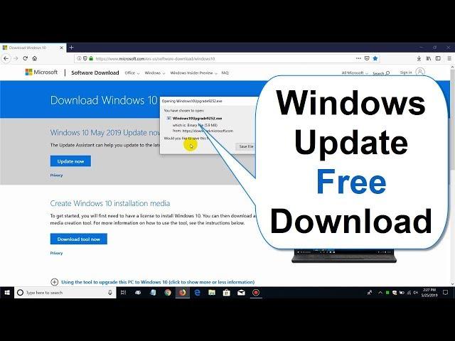 How to download Windows 10 update 2019 & How to install/upgrade Windows 10 - Free & Easy