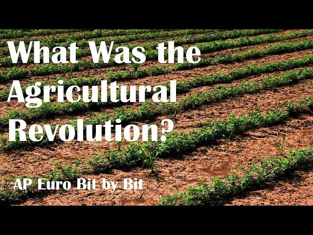 What Was the Agricultural Revolution? AP Euro Bit by Bit #23