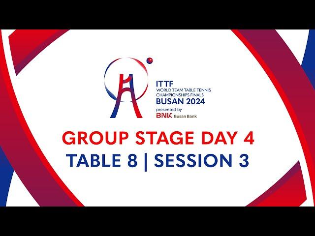 LIVE! | T8 | Day 4 | ITTF World Team Table Tennis Championships Finals Busan 2024 | DEN vs ALG (M)