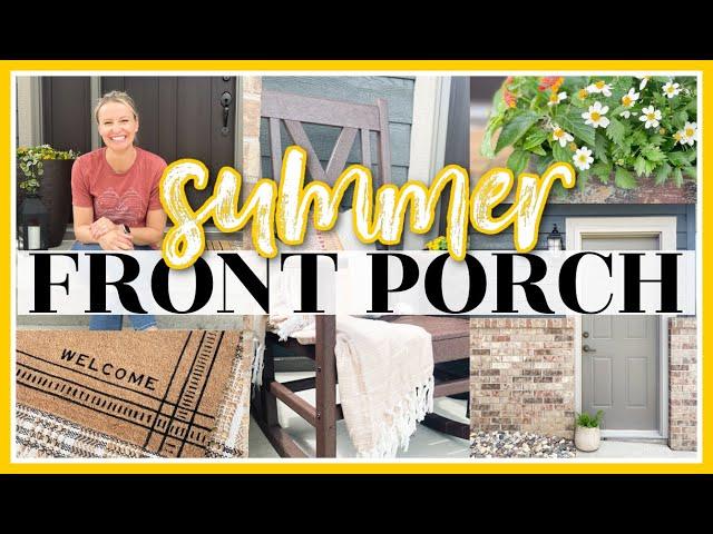 SUMMER FRONT PORCH DECOR 2022 | SMALL FRONT PORCH DECORATING IDEAS