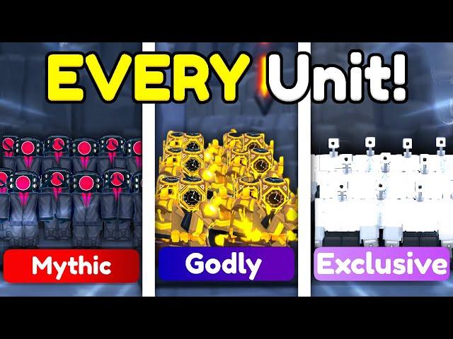 100x EVERY UNIT vs ENDLESS MODE.. (Toilet Tower Defense)