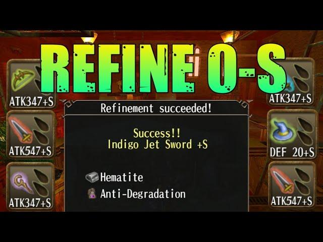 Detailed Refine 0-S Guide - Most Profitable Refining Method - Toram Online