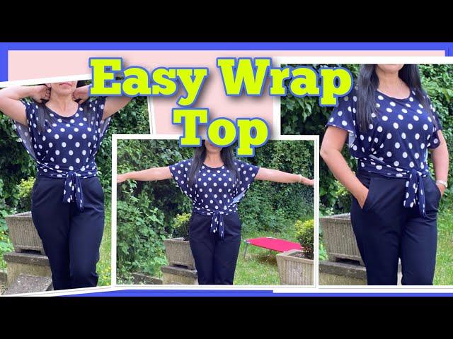 Wow  How easy to make this Wrap Top is!!! Sewing Tutorial