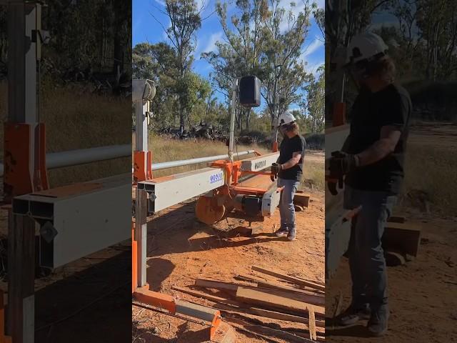 This sawmill changes everything! Oh the projects we’ll build now! #homesteading #offgrid #sawmill