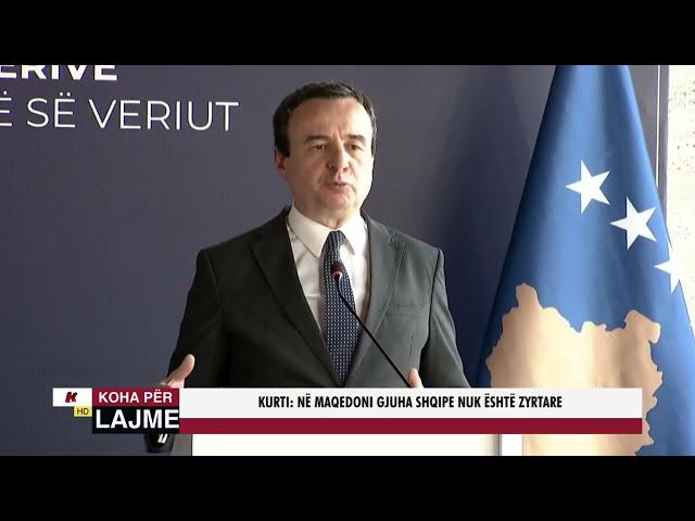 ALBIN KURTI: NË MAQEDONI GJUHA SHQIPE NUK ËSHTË ZYRTARE