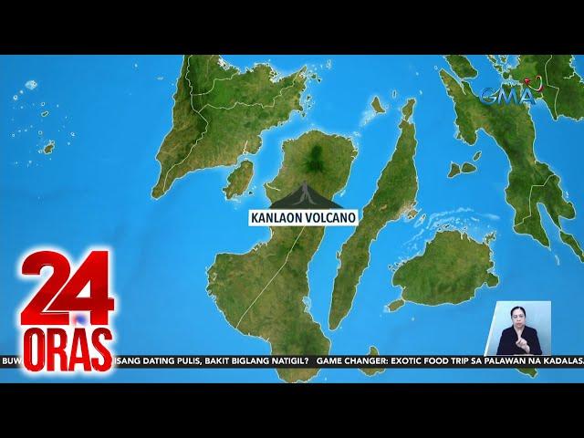 Kanlaon Volcano, nagbuga ng 5,000m na plume | 24 Oras