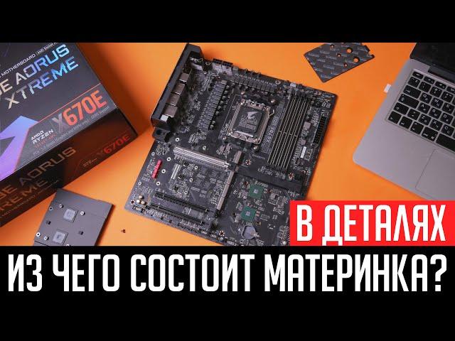 Материнская плата. Из чего состоит? Разбираемся в деталях! VRM, Socket, разъемы, контроллеры.