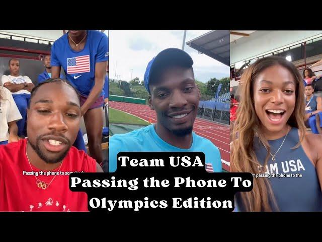 Team USA Track & Field - "I'm Passing the Phone To" Challenge with Noah Lyles, Fred Kerley, etc.