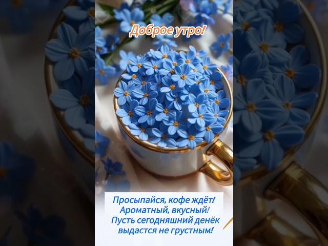 Доброе утро,хорошего дня открытки на каждый день #открытка #доброеутро #видеооткрытка #доброеутречко