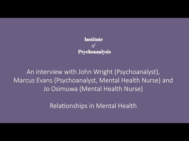 Relationships in Mental Health