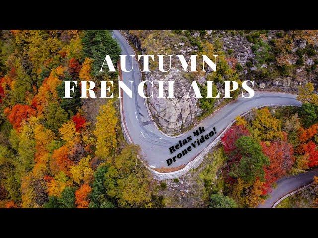  Autumn Landscape In The French Alps. Mountains National Park Dji Mavic 2020 Video   4K UltraHD