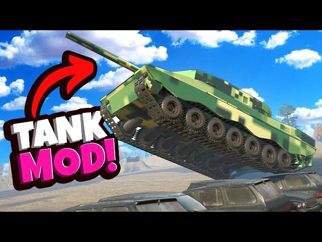 We Tested Our a TANK on Monster Truck JUMPS in Snowrunner Mods!