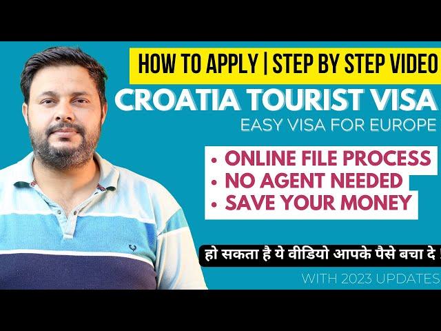 HOW TO APPLY CROATIA TOURIST VISA ONLINE | STEP BY STEP VIDEO | 2023 UPDATES