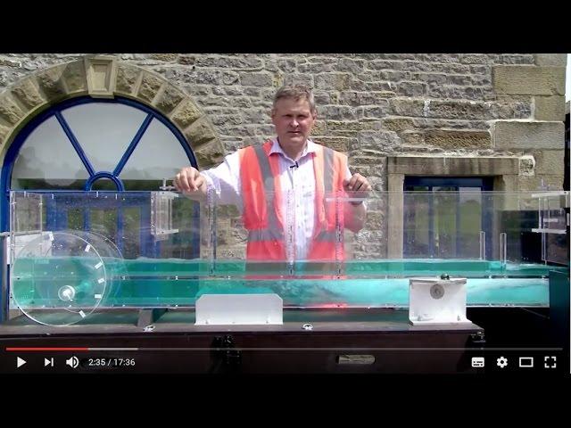 Hydraulic flume demonstration