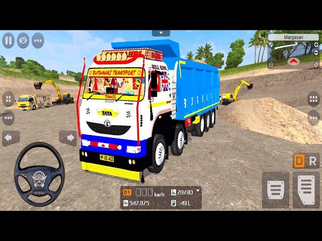 Tata Signa Truck Driving in Bus Simulator Indonesia Android Gameplay | Tipper Game Download